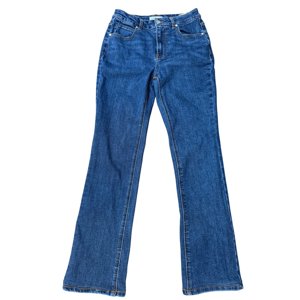 OAT New York Slim Bootcut Jeans Women 2/26 Excellent Stretch High Rise P0110-CA